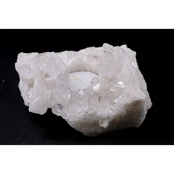 Svícen Magieprirody.cz Křišťál svícen 0.610 kg - svícen na svíčku přírodní #K1530