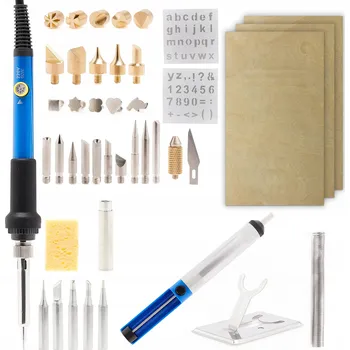 Zabezpečení domácnosti PRECZNÍ VYPALOVAČKA DO DŘEVA PYROGRAF 60W BLUE JET + PŘÍSLUŠENSTVÍ TECHREBAL