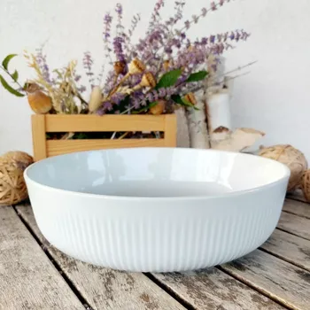 LINKA mísa salátová 28,5 cm, bílá, Thun 1794 (Porcelánová mísa 2. jakost)