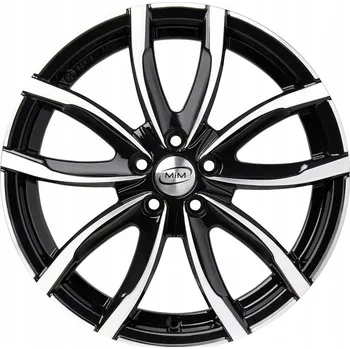 Alu kolo Hliníkový disk MIM EVO 001 ČERNÁ/LEŠTĚNÁ 7.0" x 16" 5x112 ET 47