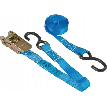 Upínací popruh Upínací popruh s ráčnou 2dílný modrý 6m/25mm nosnost 800kg hák S Kerbl