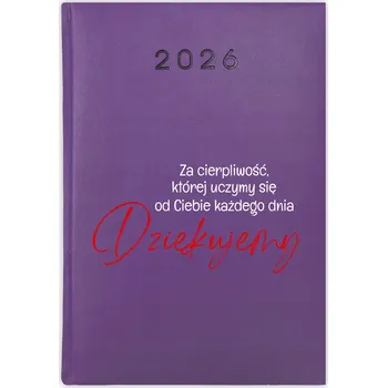 Kalendář Knihový kalendář 2026 A5 fialový