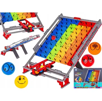 ostatní stavebnice BAREVNÉ STAVEBNICE DRÁHA PRO KULIČKY SKLUZAVKA DESKA