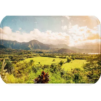 Koupelnová předložka KOUPELNOVÁ PŘEDLOŽKA PŘÍRODA STYL VODĚODOLNÁ PROTISKLUZOVÁ RYCHLESCHNOUCÍ