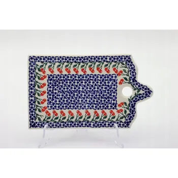 Kuchyňské prkénko Keramické prkénko na krájení obdélníkové malé Ceramika Bolesławiec