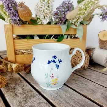 BERNADOTTE hrnek JONÁŠ 310 ml, barevné květiny, Thun 1794 (Porcelánový hrnek 2. jakost)