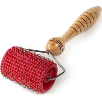 Masáž Lyapko Universal-M Roller masážní váleček na obličej s jehlami červený