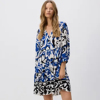 Dámské šaty Reserved - Vzorované minišaty - indigová - 086GP-57X - 086GP-57X-M