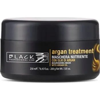 Vlasová regenerace Černá arganová maska Black Argan Treatment, vyživující, 250 ml