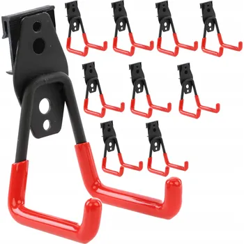 Obraz 10x Rovný hák na nářadí do dílny botle 7cm, nosnost 40kg - závěsný systém na zeď