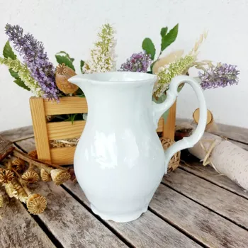 BERNADOTTE mlékovka 1000 ml, bílá, Thun 1794 (Porcelánový džbánek 2. jakost)