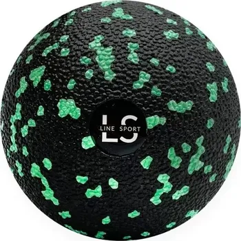 Gymnastický míč Masážní míček Line Sport | Kulička na rolování 8 cm černý a zelený