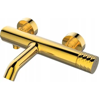 Vodovodní baterie Jednopáková nástěnná vanová a sprchová baterie Sea-Horse OVE GOLD zlatá