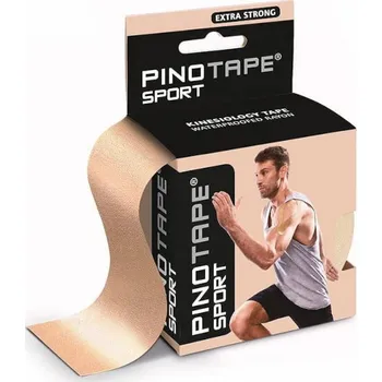 Tejpovací páska Pino Tape Pro Sport – páskové záplaty pro kineziologické tejpování (7,5 cm x 5 m) béžová
