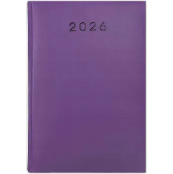 Kalendář Knihový kalendář 2026 A5 fialový
