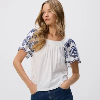 Dámské tričko Reserved - LADIES` BLOUSE - bílá - 559GA-00X - 559GA-00X-XL