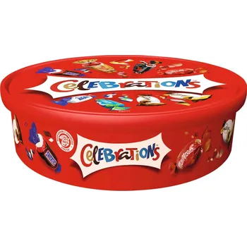 CELEBRATIONS ČOKOLÁDOVÉ BONBÓNY MIX 7 DRUHŮ 600g NĚMECKO!