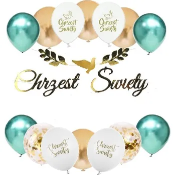 Balónek Balónky na KŘTINY sada dekorací KŘEST