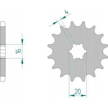 Nářadí na motocykly Řetězové kolo AFAM 28200-17