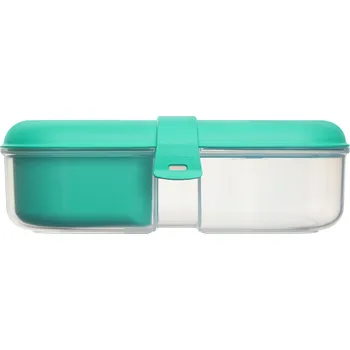 Dětské zboží Sistema Svačinový box Ribbon To Go s vložkou bez kelímku 1,1l Barva: minty teal