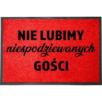 Rohožka Vstupní rohožka červená 40x60 stylová moderní dekorace potisk DÁREK