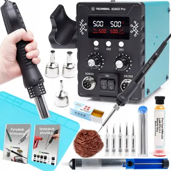 Páječka SADA PÁJECÍ STANICE TECHREBAL 2V1 PÁJEČKA + MAX PACK 11 PŘÍSLUŠENSTVÍ