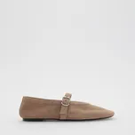 Reserved - Semišové baleríny - béžová - 343FF-80X - 343FF-80X-39