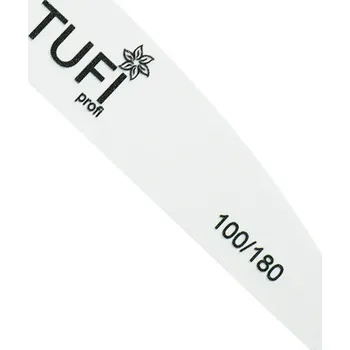 Pilník na nehty TUFI profi PREMIUM bílý 100/180 grit 17,8 cm 1 ks (023