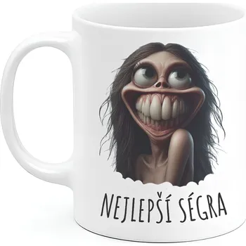 GRAVENO Vtipný hrnek "Nejlepší ségra"