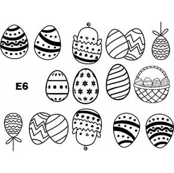 SAMOLEPKY NÁLEPKY NA NEHTY VELIKONOCE JARO E6