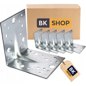 Tesařské kování KP 2 Tesařský úhelník montážní 105x105x90 silný plech 2,5mm 25 ks