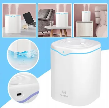 Aroma difuzér USB NAWILŻACZ POWIETRZA DIFUZÉR VŮNÍ ESENCIÁLNÍCH OLEJŮ DVOJITÁ TRYSKA