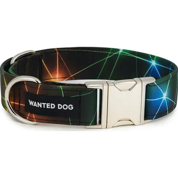 Obojek pro psa Wanted Dog Obojek pro psa - Geometrie neon Velikost: M, Typ spony: Plastová
