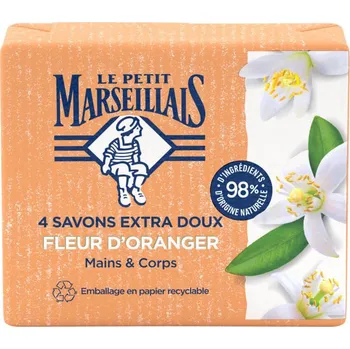 Mýdlo LE PETIT MARSEILLAIS tuhé mýdlo KVĚT POMERANČOVNÍKU 100g