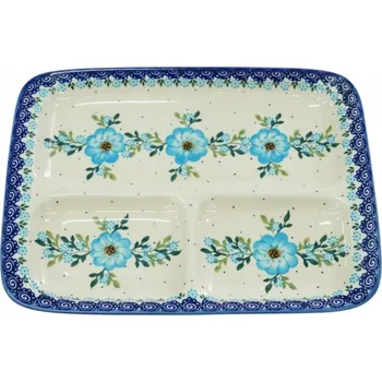 Talíř Keramický dělený talíř Keramika Bolesławiec