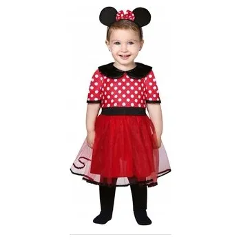 Karnevalový kostým KOSTÝM MALÁ MYŠKA ČERVENO-ČERNÁ KARNEVAL 80