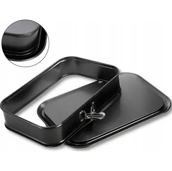 Nádoba na pečení FORMA NA DORT OBDÉLNÍKOVÁ FORMA NA PEČENÍ KOLÁČŮ S NEPŘILNAVÝM POVRCHEM 39X28