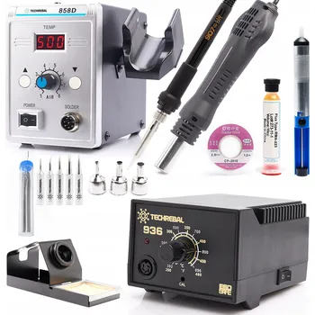 Páječka HORKOVZDUŠNÁ PÁJECÍ STANICE 858D A PÁJECÍ STANICE S HROTEM 936 TECHREBAL