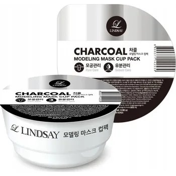 Pleťová maska LINDSAY Modelovací maska v kelímku - Černé uhlí