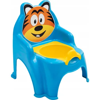 Nočník Dětský Nočník Modrý s Motivem Tygříka, Pohodlný, Vyjímatelná Nádoba, Lehký