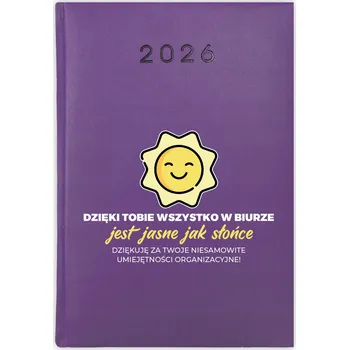 Kalendář Knihový kalendář 2026 A5 fialový