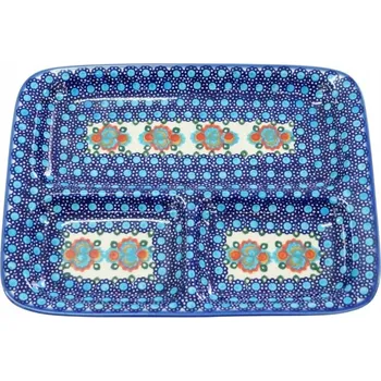 Talíř Keramický dělený talíř Keramika Bolesławiec