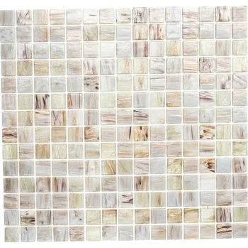 Obklad Skleněná mozaika do bazénu, béžová