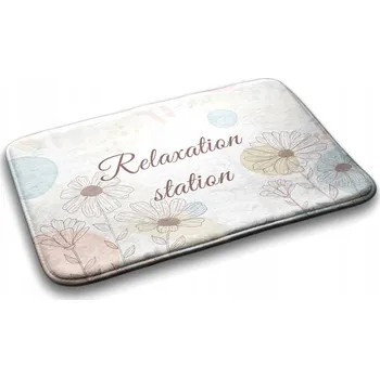 Koupelnová předložka Dekorativní koupelnová předložka Line Art Květinová