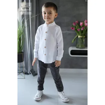 Chlapecká košile Chlapecká košile sněhová bíla 116-122 / 6-7 let