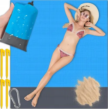 Obraz PIKNIKOVÁ DEKA VODĚODOLNÁ BIVAUACOVÁ PODLOŽKA 200x210cm NA PLÁŽ VODA XXL