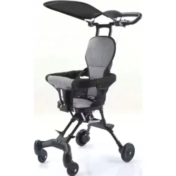 Kočárek Dětský cestovní kočárek Univerzální kolečko Pohodlné Skládací Stabilní Černá