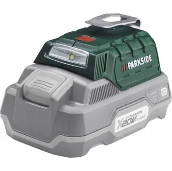 Lampička LED dílenská lampa, powerbank adaptér USB pro akumulátor Parkside X20V