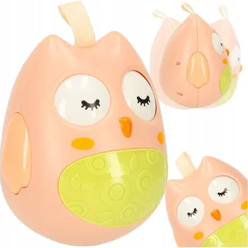 PANÁČEK VSTAVÁČEK HRAČKA EDYKACYJNA SOWA SENZORICKÁ KIWAJKA RŮŽOVÁ 1 KS