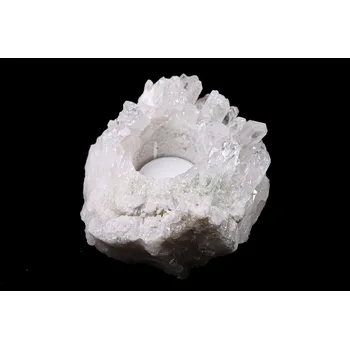 Svícen Magieprirody.cz Křišťál svícen 0.860 kg - svícen na svíčku přírodní #K1526